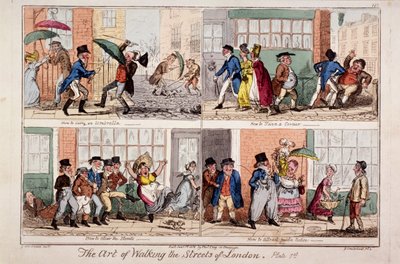 "Kävely Lontoon kaduilla", 1818 tekijältä George Cruikshank