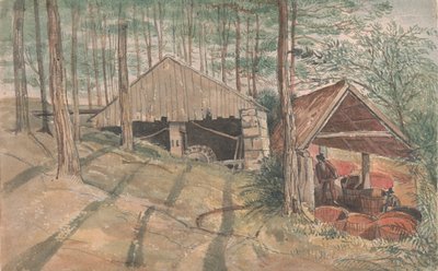 W. Praedin tinapesutehdas Cornwallissa, Trevethowssa tekijältä George Cumberland