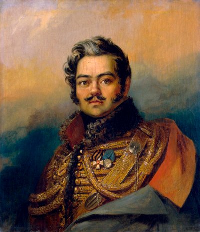 Denis Davydov, venäläinen sotilas ja runoilija, v. 1828. tekijältä George Dawe