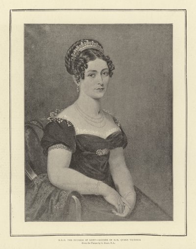 H R H Kentin herttuatar, H M:n kuningatar Victorian äiti tekijältä George Dawe
