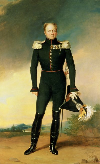 Keisari Aleksanteri I:n (1777-1825) muotokuva 1825 (öljy kankaalle) tekijältä George Dawe