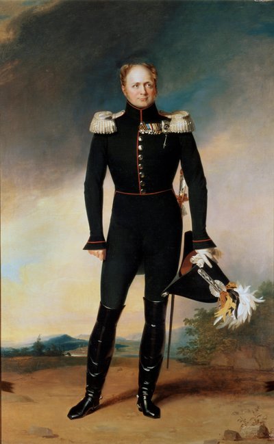 Keisari Aleksanteri I:n muotokuva, 1825 tekijältä George Dawe