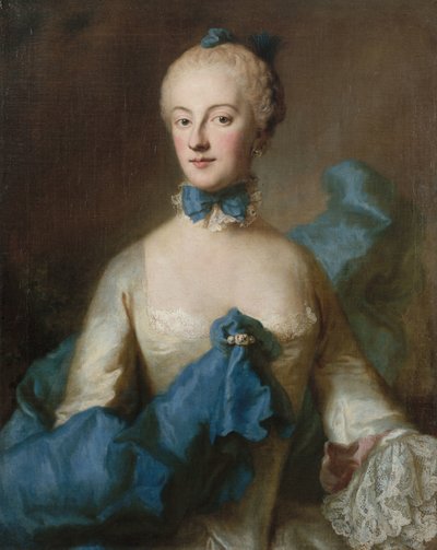 Baijerin herttuatar Maria Anna Josepha 1734-1776, Baden-Badenin markkreivikunta, noin 1750. tekijältä George Desmarées