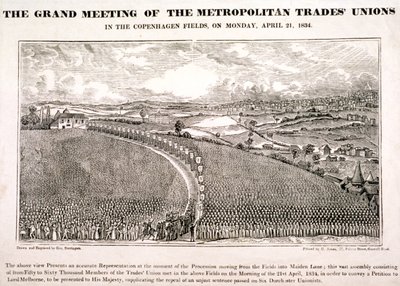Copenhagen Fields, Islington, Lontoo, 1834 tekijältä George Dorrington