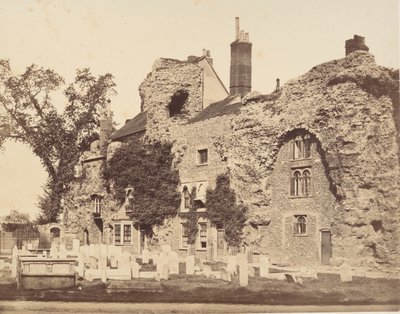 Abbey Churchin jäänteet, Bury St. Edmunds, 1857. tekijältä George Downes