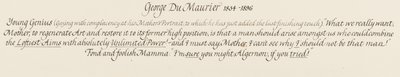 Algernon, nuori nero ja hänen rakas ja typerä äiti, 1879 tekijältä George du Maurier