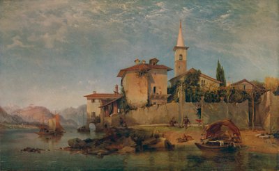 Italian järvimaisema, 1853, 1935 tekijältä George Edwards Hering