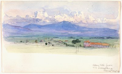 Alban-vuoret Via Tuscolanalta, Rooma tekijältä George Elbert Burr