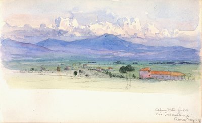 Alban-vuoret Via Tuscolana, Rooma, 1900. tekijältä George Elbert Burr