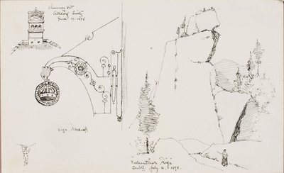 Savupiippu, Altdorf, Sveitsi/Felsenthor, Rigi, Sveitsi tekijältä George Elbert Burr