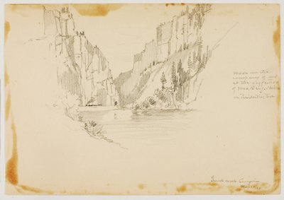 Grand River Canyon/Lähellä Glenwood Springsiä tekijältä George Elbert Burr
