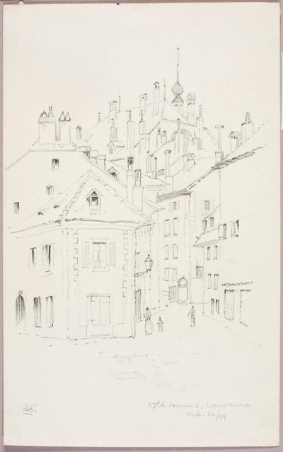 Vanhoja taloja, Lausanne tekijältä George Elbert Burr