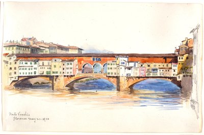 Ponte Vecchio, Firenze tekijältä George Elbert Burr