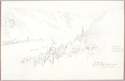 St. Goar Rheinfelsin linnasta tekijältä George Elbert Burr