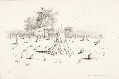 Nimetön (sadonkorjuukohtaus) tekijältä George Elbert Burr
