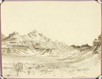 Nimetön (siirtopiirros teokseen Arizona Night) tekijältä George Elbert Burr