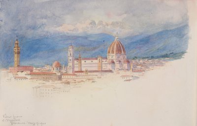 Näkymä S. Miniatosta, Firenzestä, 1900. tekijältä George Elbert Burr