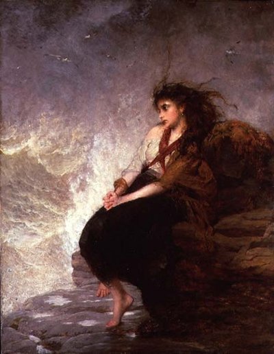 Yksin - "Voi kadonneen käden kosketusta" tekijältä George Elgar Hicks