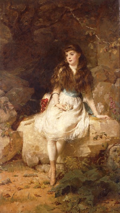 Lady Edith Amelia Ward, Dudleyn ensimmäisen jaarlin tytär, 1883 tekijältä George Elgar Hicks