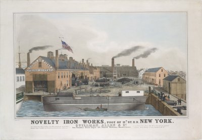 Novelty Iron Works, Foot of 12th St. E.R. New York. Stillman, Allen & Co., raudan perustaja..., 1841-44. tekijältä George Endicott
