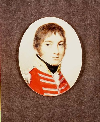 Pienoiskuva eversti J. Houltonista Wiltshiren miliisistä, n. 1801 tekijältä George Engleheart