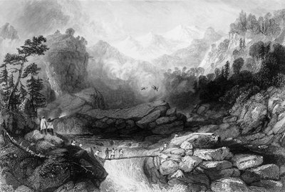"Sanghan ylitys lähellä Jumnootreetä", 1838. tekijältä George Francis White