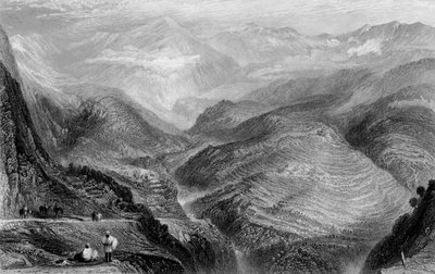 "Näkymä Jubberan lähellä", 1838. tekijältä George Francis White