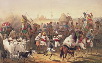 1781.c8 Pl.20 Alkuperäisten liittoutuneiden joukot, elokuvasta "The Campaign in India" tekijältä George Francklin (after) Atkinson