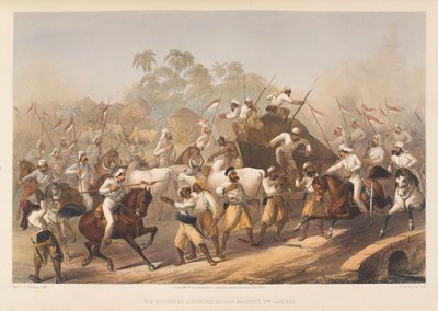 "Hänen Majesteettinsa 9th Lancers yllätti kapinalliset?", 1857 tekijältä George Francklin Atkinson