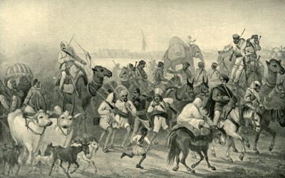 Native Auxiliaries Hurrying to Delhi, 1850-luku, 1901. tekijältä George Francklin Atkinson