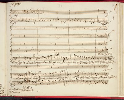 Händelin viimeisen oratorion alkuperäinen sävellys Jephtha tekijältä George Frederick Handel