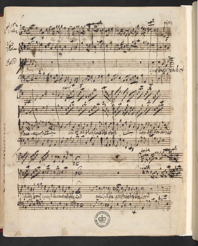 R.M.20.g.3, f.99v de G.F. Händel: Saul (oratori de Charles Jennens) finlandès tekijältä George Frederick Handel