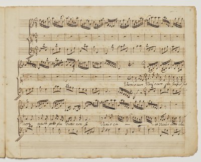 Tule oi rakas kuka ilman ydintään, f.7r kappaleesta "Aditionall [sic] songs for Rinaldo", n.1717 tekijältä George Frederick Handel