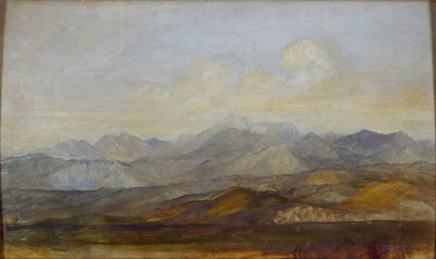 Carrara-vuoret Pisasta, 1845-1846 tekijältä George Frederick Watts