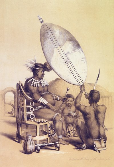 Umpanda Amazulun kuningas, 1849 tekijältä George French Angas