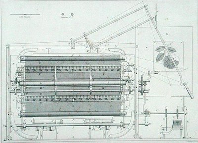Brodeerauskehys julkaisusta "Cyclopaedia of Useful Arts & Manufactures", toimittanut Charles Tomlinson, noin 1880-luku (kaiverrus) tekijältä George Gladwin