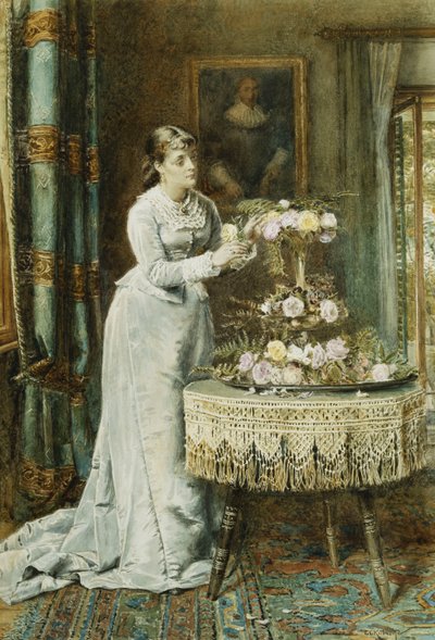 Kukka-asetelma, 1878 tekijältä George Goodwin Kilburne