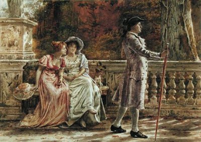 Jäljennöksen tekeminen (kynä ja akvarelli paperille) tekijältä George Goodwin Kilburne