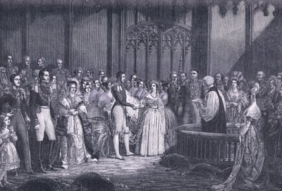 Kuningatar Victorian häät jKr 1840 tekijältä George Hayter