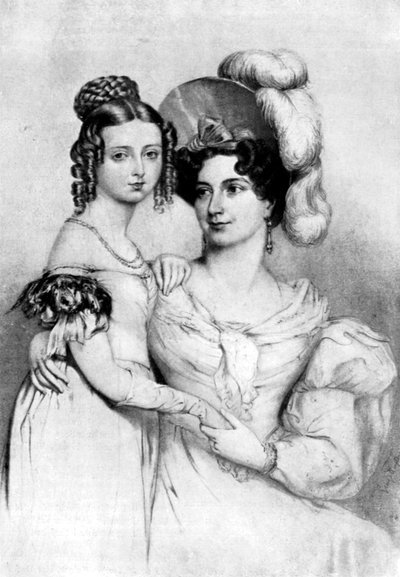 Prinsessa Victoria ja hänen äitinsä vuonna 1834, 1901. tekijältä George Hayter
