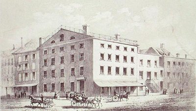 Fraunces Tavern, Broad and Peel Streetin kulmassa, New Yorkissa tekijältä George Hayward