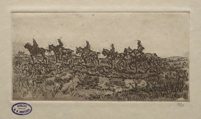 Ratsuväen kohtaus. tekijältä George Hendrik Breitner