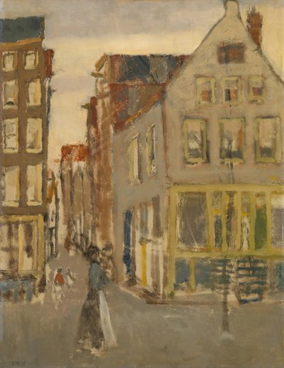 Lauriergracht -kanava Tweede Laurierdwarsstraatin kohdalla tekijältä George Hendrik Breitner