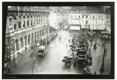 Näkymä Brysselin pohjoiselle asemalle ja Place Rogierille Brysselissä tekijältä George Hendrik Breitner