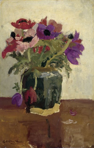 Ginger Pot anemoneilla tekijältä George Hendrik Breitner