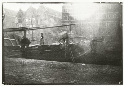 Hallituksen varastot Brouwersgrachtissa Amsterdamissa tekijältä George Hendrik Breitner