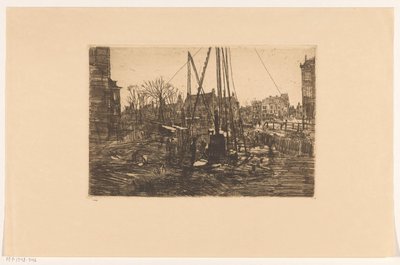Paalutustyöt Raadhuisstraatilla Amsterdamissa tekijältä George Hendrik Breitner