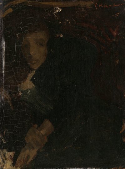 MCJ (Marie) Jordan (1866-1948), taiteilijan vaimo tekijältä George Hendrik Breitner