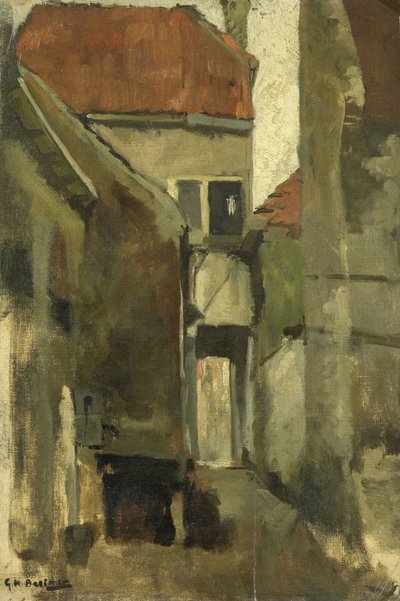 Neighborhood Street Rijswijkissä lähellä Haagia tekijältä George Hendrik Breitner