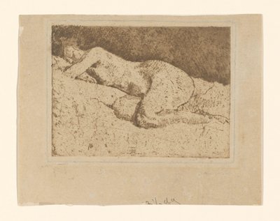 Makaava nainen alaston tekijältä George Hendrik Breitner